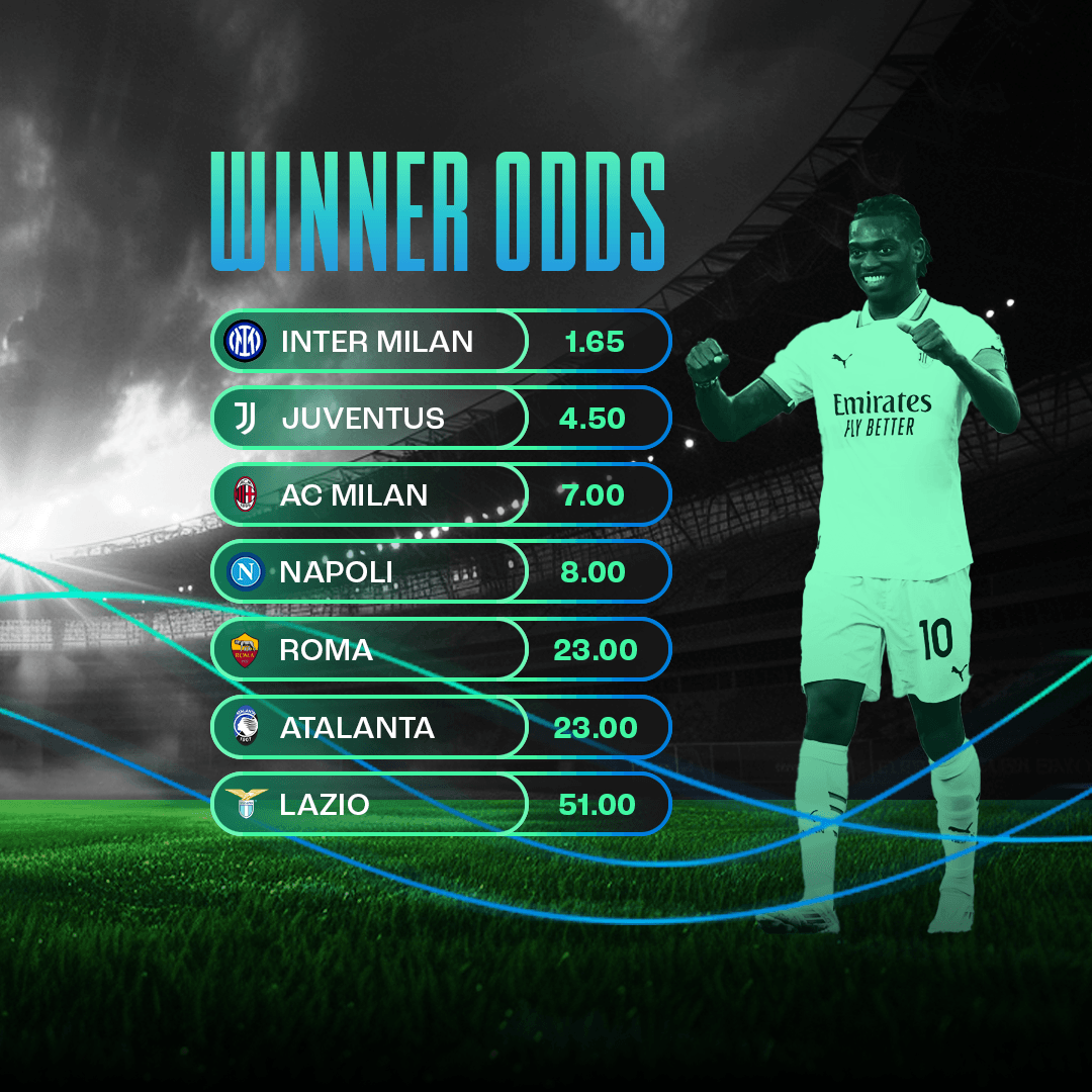 serie a winner odds 2024 25